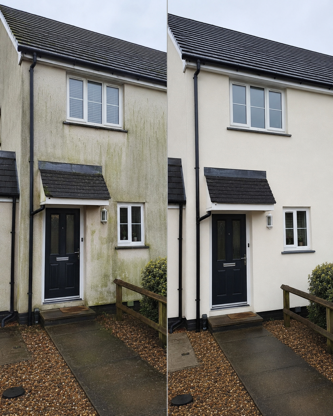 Soft washing render South Wales